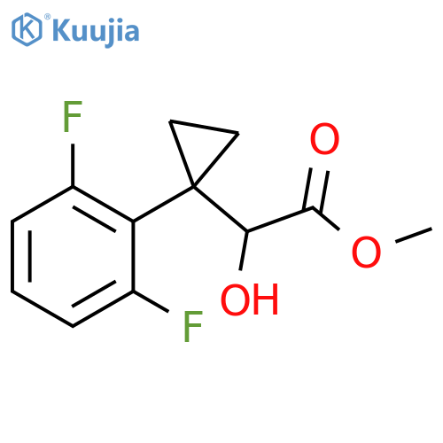 methyl 2-1-(2,6-difluorophenyl)cyclopropyl-2-hydroxyacetate structure