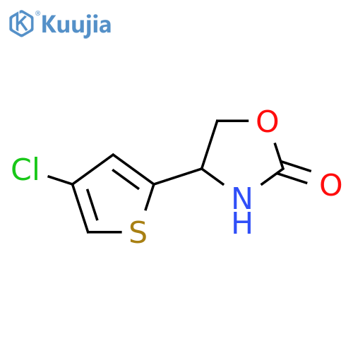 4-(4-chlorothiophen-2-yl)-1,3-oxazolidin-2-one structure