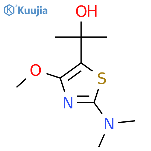 2-2-(dimethylamino)-4-methoxy-1,3-thiazol-5-ylpropan-2-ol structure