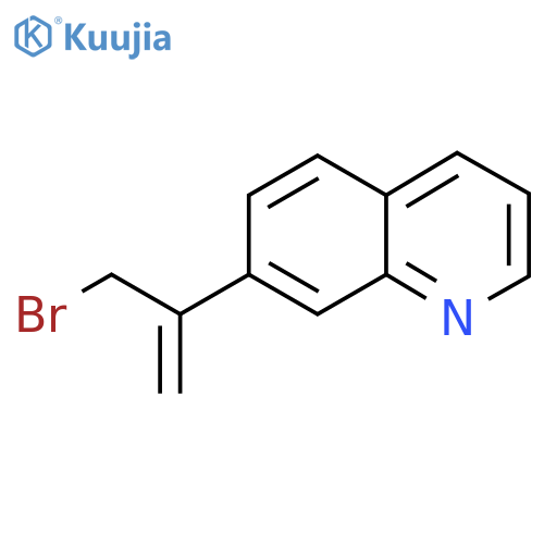 7-(3-bromoprop-1-en-2-yl)quinoline structure