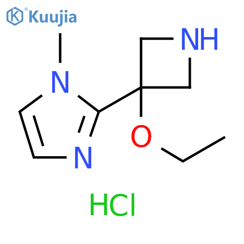 2-(3-ethoxyazetidin-3-yl)-1-methyl-1H-imidazole dihydrochloride structure