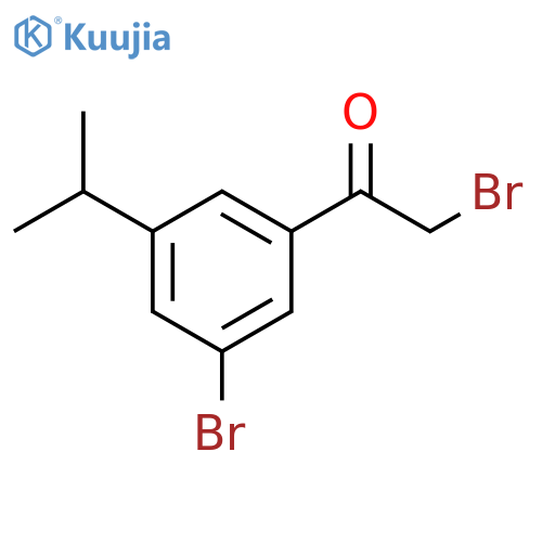 2-Bromo-1-(3-bromo-5-isopropylphenyl)ethanone structure