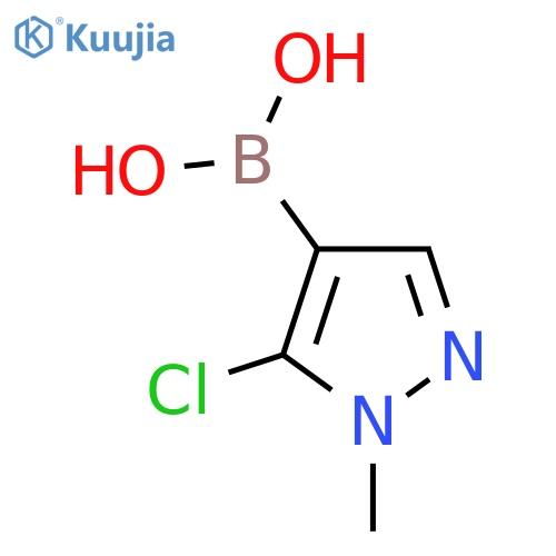 (5-Chloro-1-methyl-1H-pyrazol-4-yl)boronic acid structure