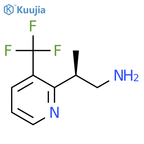 (2S)-2-[3-(Trifluoromethyl)pyridin-2-yl]propan-1-amine structure