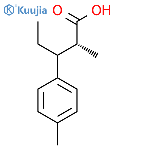 (2R)-2-Methyl-3-(4-methylphenyl)pentanoic acid structure