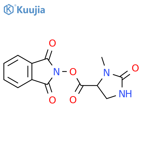 1,3-dioxo-2,3-dihydro-1H-isoindol-2-yl 3-methyl-2-oxoimidazolidine-4-carboxylate structure