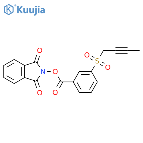 1,3-dioxo-2,3-dihydro-1H-isoindol-2-yl 3-(but-2-yne-1-sulfonyl)benzoate structure