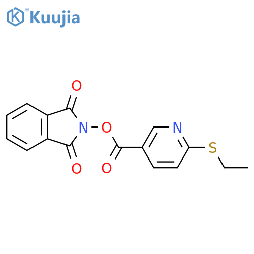 1,3-dioxo-2,3-dihydro-1H-isoindol-2-yl 6-(ethylsulfanyl)pyridine-3-carboxylate structure