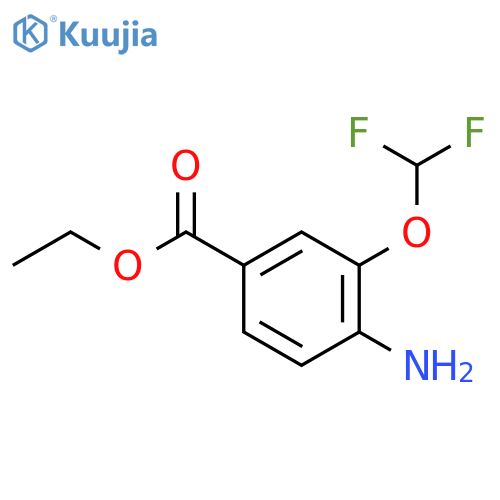Ethyl 4-amino-3-(difluoromethoxy)benzoate structure