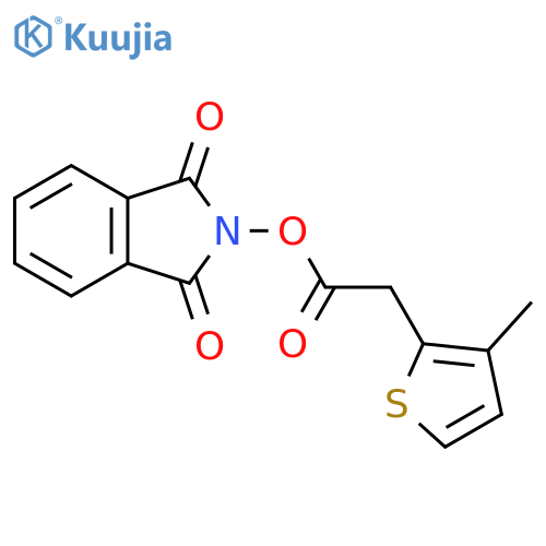 1,3-dioxo-2,3-dihydro-1H-isoindol-2-yl 2-(3-methylthiophen-2-yl)acetate structure