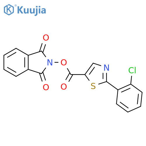 1,3-dioxo-2,3-dihydro-1H-isoindol-2-yl 2-(2-chlorophenyl)-1,3-thiazole-5-carboxylate structure