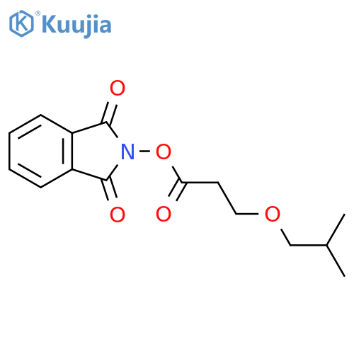 1,3-dioxo-2,3-dihydro-1H-isoindol-2-yl 3-(2-methylpropoxy)propanoate structure