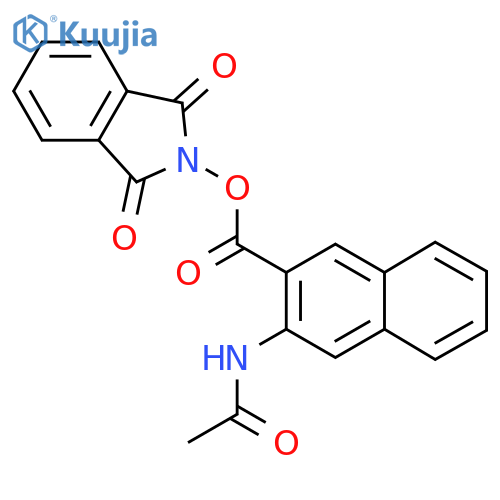 1,3-dioxo-2,3-dihydro-1H-isoindol-2-yl 3-acetamidonaphthalene-2-carboxylate structure