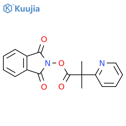 1,3-dioxo-2,3-dihydro-1H-isoindol-2-yl 2-methyl-2-(pyridin-2-yl)propanoate structure