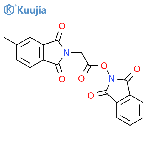 1,3-dioxo-2,3-dihydro-1H-isoindol-2-yl 2-(5-methyl-1,3-dioxo-2,3-dihydro-1H-isoindol-2-yl)acetate structure