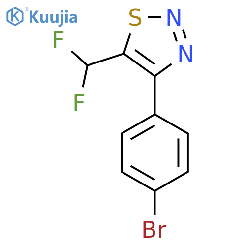 4-(4-Bromophenyl)-5-(difluoromethyl)thiadiazole structure