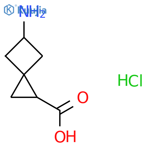 5-Aminospiro[2.3]hexane-2-carboxylic acid;hydrochloride structure