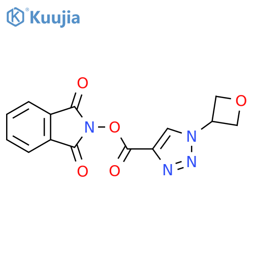 1,3-dioxo-2,3-dihydro-1H-isoindol-2-yl 1-(oxetan-3-yl)-1H-1,2,3-triazole-4-carboxylate structure