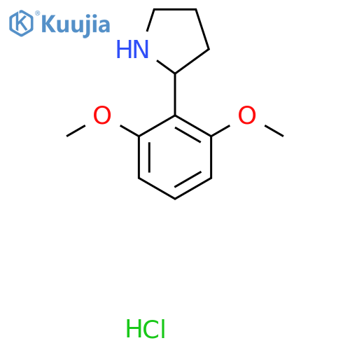 2-(2,6-DIMETHOXYPHENYL)PYRROLIDINE HYDROCHLORIDE structure