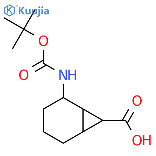 2-[(2-Methylpropan-2-yl)oxycarbonylamino]bicyclo[4.1.0]heptane-7-carboxylic acid structure