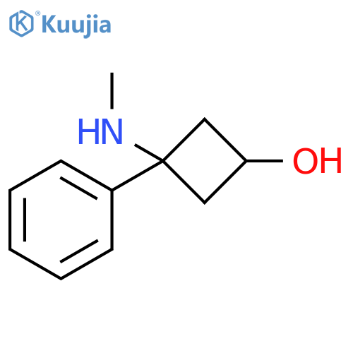 3-(methylamino)-3-phenyl-cyclobutanol structure