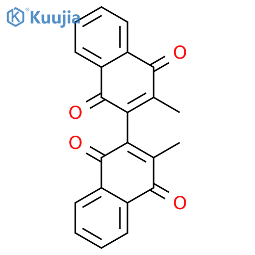 [2,2'-Binaphthalene]-1,1',4,4'-tetrone, 3,3'-dimethyl- structure