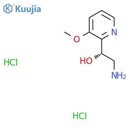 (1S)-2-Amino-1-(3-methoxypyridin-2-yl)ethanol;dihydrochloride structure
