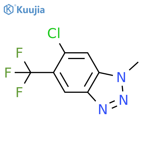6-chloro-1-methyl-5-(trifluoromethyl)-1H-1,2,3-benzotriazole structure