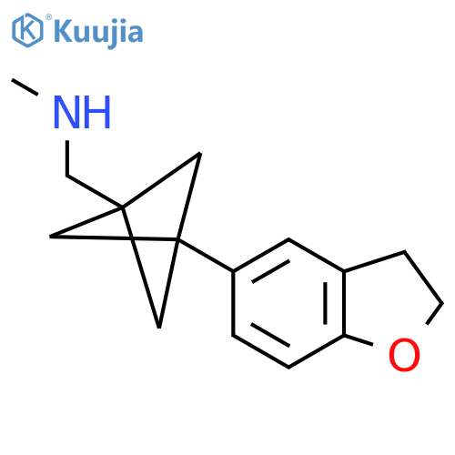 {[3-(2,3-Dihydro-1-benzofuran-5-yl)bicyclo[1.1.1]pentan-1-yl]methyl}(methyl)amine structure