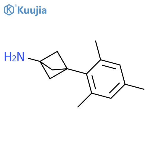 3-(2,4,6-Trimethylphenyl)bicyclo[1.1.1]pentan-1-amine structure