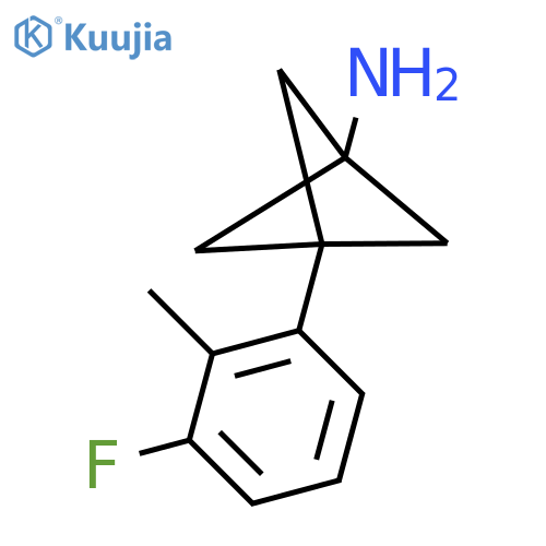 3-(3-Fluoro-2-methylphenyl)bicyclo[1.1.1]pentan-1-amine structure