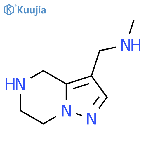 methyl({4H,5H,6H,7H-pyrazolo1,5-apyrazin-3-yl}methyl)amine structure
