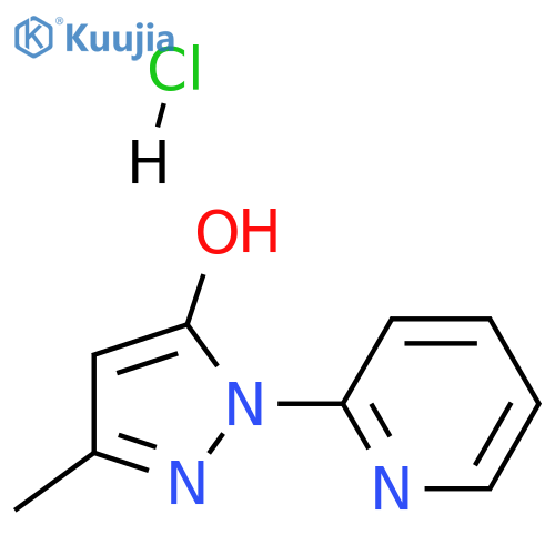 3-methyl-1-pyridin-2-yl-1H-pyrazol-5-ol hydrochloride structure