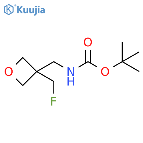 tert-butyl N-{[3-(fluoromethyl)oxetan-3-yl]methyl}carbamate structure