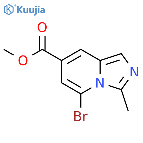 methyl 5-bromo-3-methyl-imidazo[1,5-a]pyridine-7-carboxylate structure