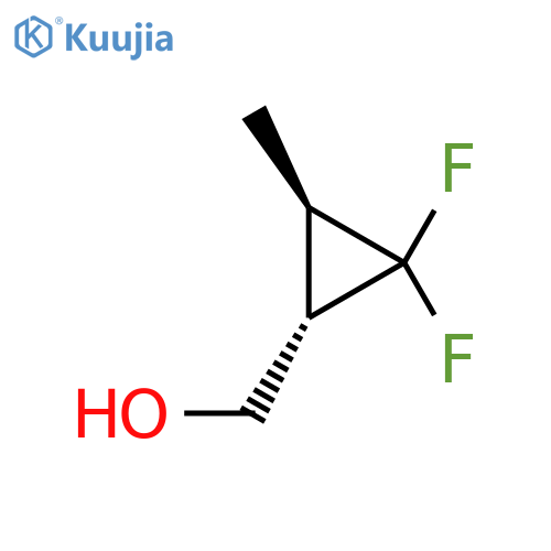 rac-(1R,3S)-2,2-difluoro-3-methylcyclopropylmethanol, trans structure