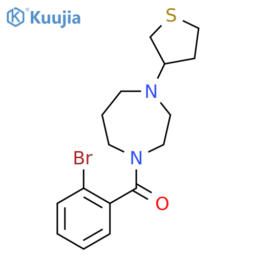 1-(2-bromobenzoyl)-4-(thiolan-3-yl)-1,4-diazepane structure