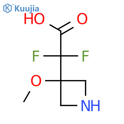 2,2-Difluoro-2-(3-methoxyazetidin-3-yl)acetic acid structure