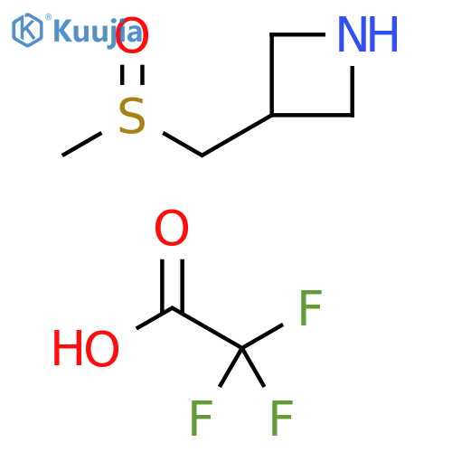 Azetidine, 3-[(methylsulfinyl)methyl]-, 2,2,2-trifluoroacetate (1:1) structure