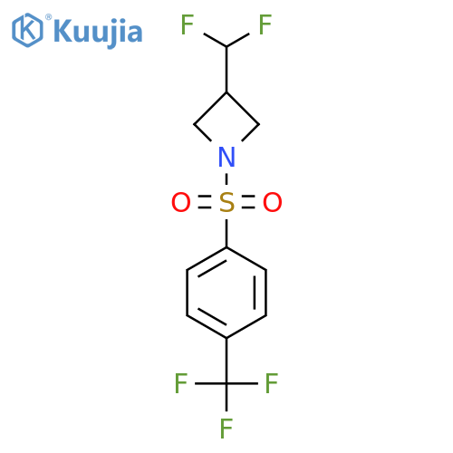 3-(difluoromethyl)-1-4-(trifluoromethyl)benzenesulfonylazetidine structure