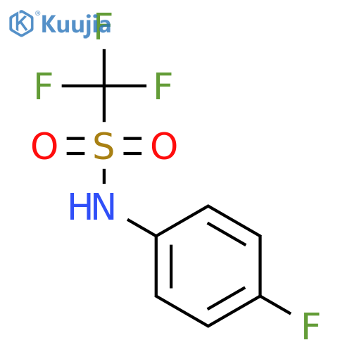 1,1,1-trifluoro-N-(4-fluorophenyl)methanesulfonamide structure