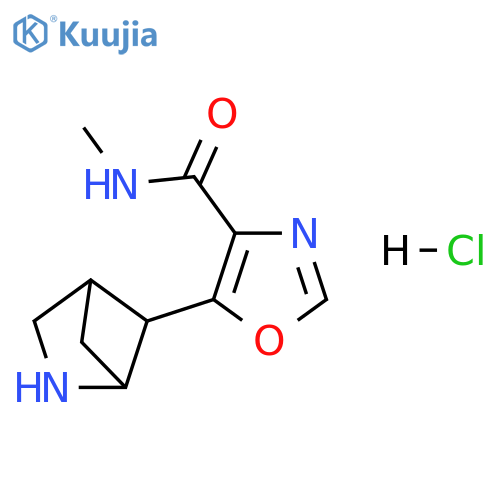 4-Oxazolecarboxamide, 5-(2-azabicyclo[2.1.1]hex-5-yl)-N-methyl-, hydrochloride (1:1) structure