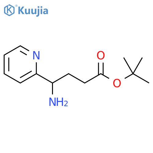 4-Amino-4-pyridin-2-yl-butyric acid tert-butyl ester structure