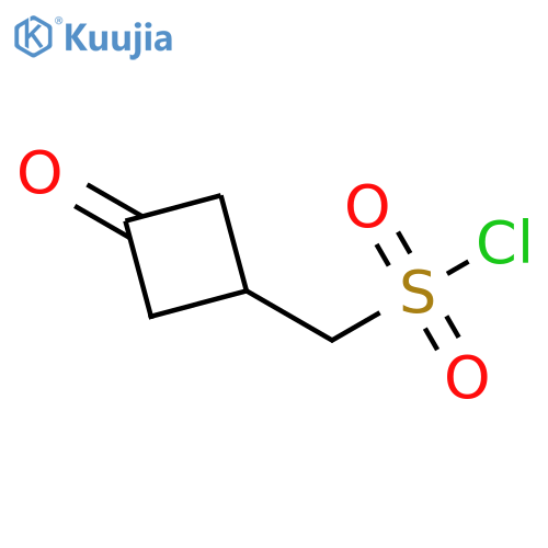 Cyclobutanemethanesulfonyl chloride, 3-oxo- structure