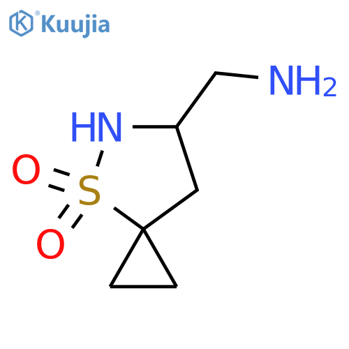 6-(Aminomethyl)-4lambda6-thia-5-azaspiro[2.4]heptane-4,4-dione structure