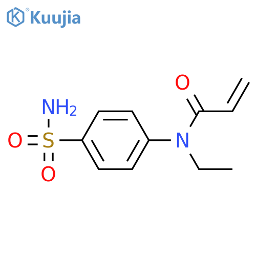 N-ethyl-N-(4-sulfamoylphenyl)prop-2-enamide structure