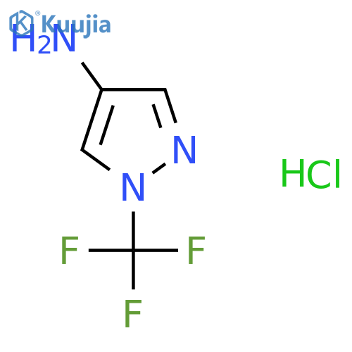 1-(Trifluoromethyl)-1H-pyrazol-4-amine hydrochloride structure