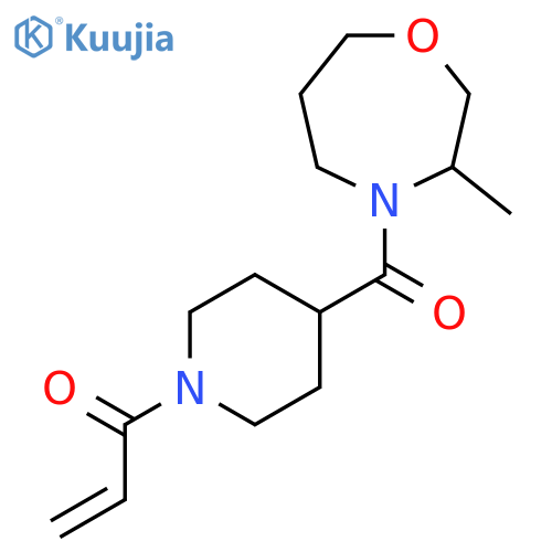 1-4-(3-methyl-1,4-oxazepane-4-carbonyl)piperidin-1-ylprop-2-en-1-one structure