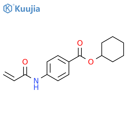 cyclohexyl 4-(prop-2-enamido)benzoate structure