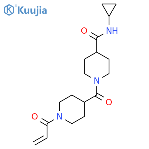 1-(1-Acryloylpiperidine-4-carbonyl)-N-cyclopropylpiperidine-4-carboxamide structure